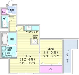 麻生ウェルN37の物件間取画像